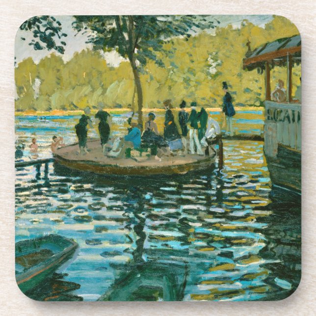 Posavasos La Grenouillere - Claude Monet - 1869 (Frente)