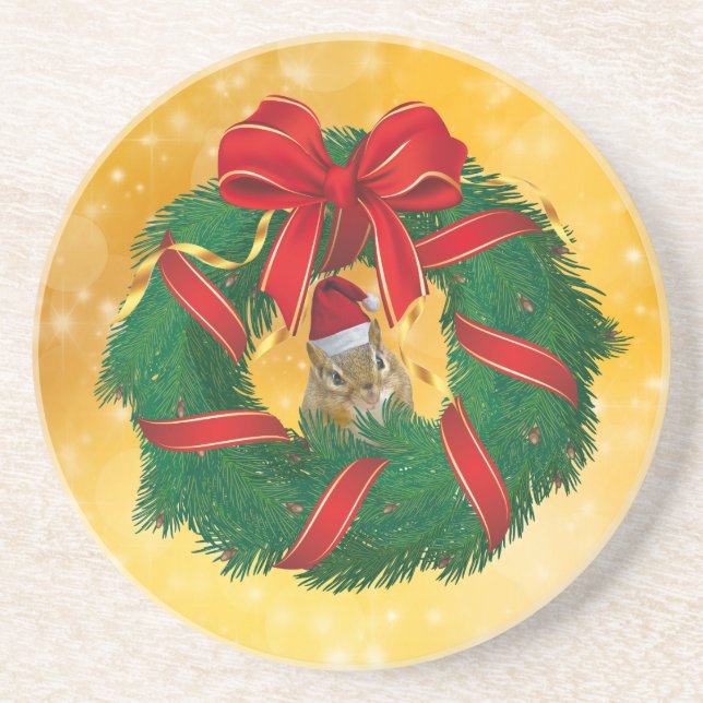 Posavasos La guerra de los Navidades de Chipmunk (Frente)