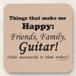 Posavasos La guitarra me hace feliz