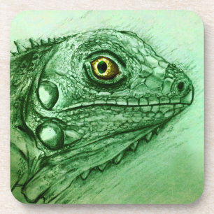 Posavasos La Iguana Verde 6 Un Juego De Atracciones Realista