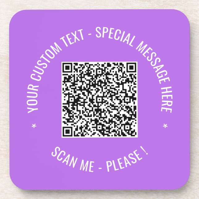 Posavasos La información de exploración de código QR y la má (Frente)