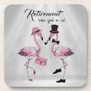 Posavasos ¡La jubilación nos parece bien! Moda Classy Flamin