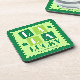 Posavasos La La Suerte Día de San Patricio