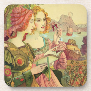 Posavasos La leyenda de oro, 1897, de "L'Estampe Moderne",