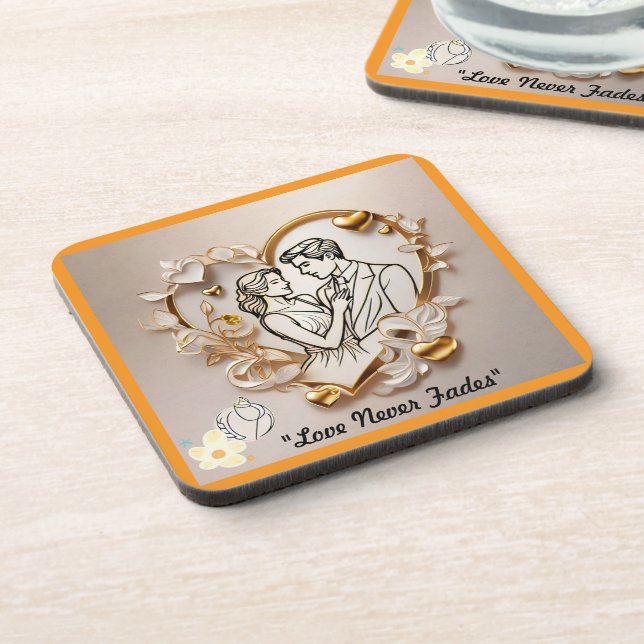 Posavasos "La llama del amor perdurable" (Lado Izquierdo)