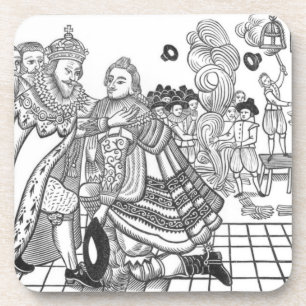 Posavasos La llegada de su majestad Charles (1600-49) Princ