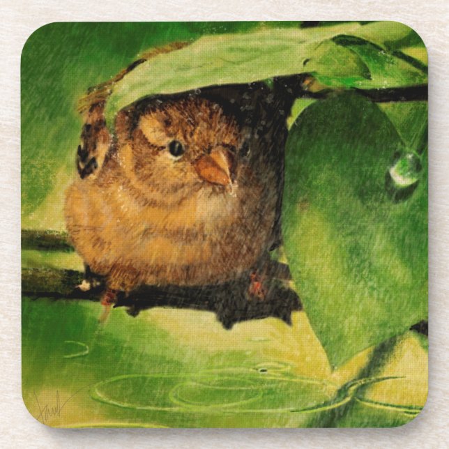 Posavasos La lluvia, lluvia sale (Frente)