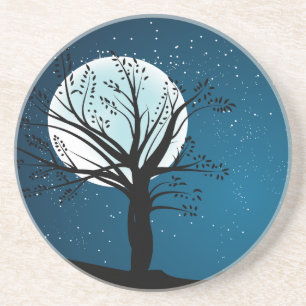 Posavasos La luna en el práctico de costa de la piedra