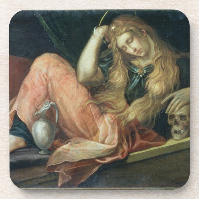 Posavasos La Magdalena (aceite en lona) (Frente)