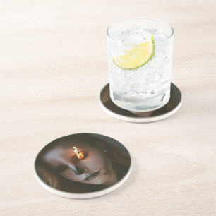 Posavasos La malvada Halloween Sandstone Coaster