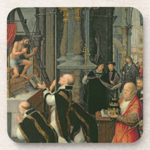 Posavasos La masa de St Gregory (aceite en lona)