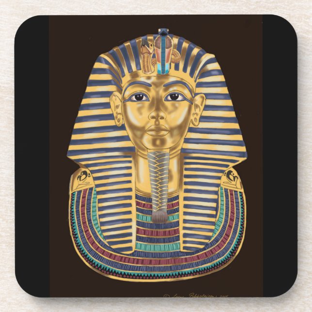 Posavasos La máscara de oro de Tutankhamon (Frente)