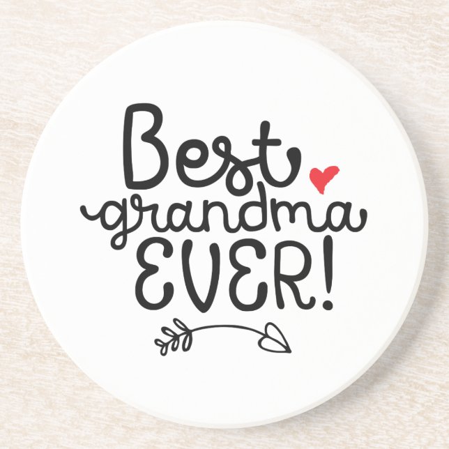 Posavasos La mejor abuela de todos los tiempos (Frente)