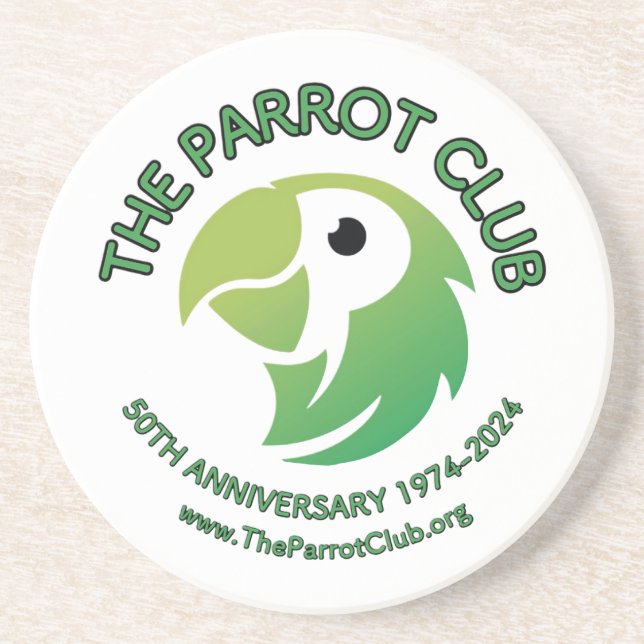 Posavasos La montaña arenisca de 50 años del Parrot Club (Frente)
