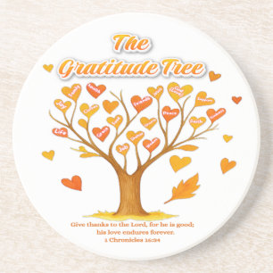 Posavasos La montaña arenisca del árbol de la gratitud