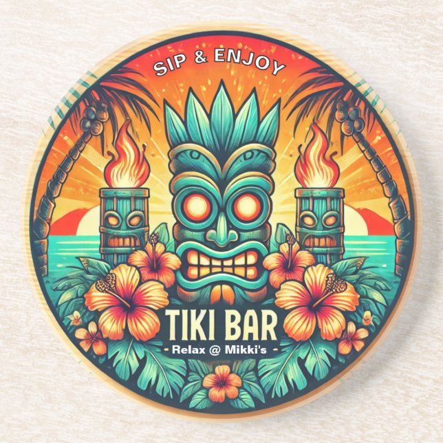 Posavasos La montaña arenisca del bar Tiki (Frente)