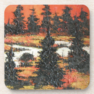 Posavasos La Montaña de Cork Set Ann Hayes Tree Delight