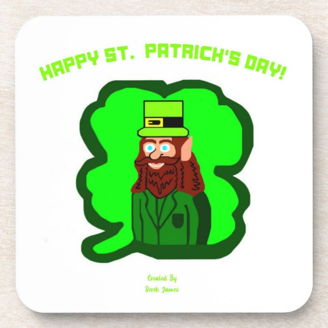 Posavasos La montaña de plástico duro Leprechaun (Frente)