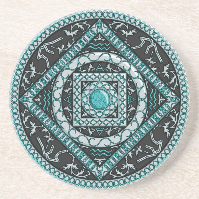 Posavasos La montaña rusa Aquarius Mandala (Frente)