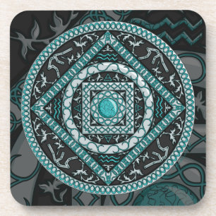 Posavasos La montaña rusa Aquarius Mandala Square