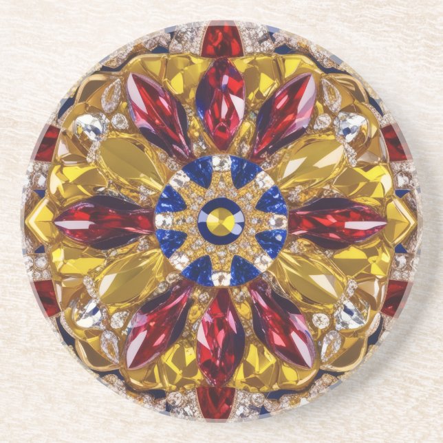 Posavasos La montaña rusa con el diseño colombiano (Frente)