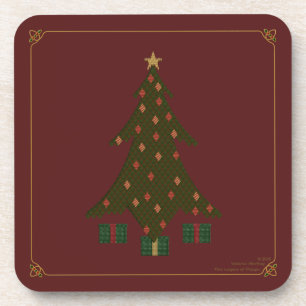 Posavasos La montaña rusa cuadrada de los Navidades acallado