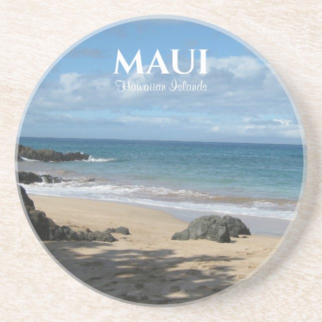 Posavasos La montaña rusa de arena de la playa de Maui (Frente)