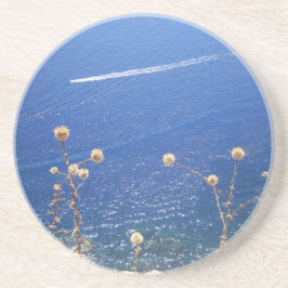 Posavasos La montaña rusa de arena del mar azul griego