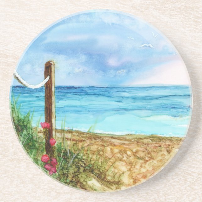 Posavasos La montaña rusa de arenisca costera (Frente)