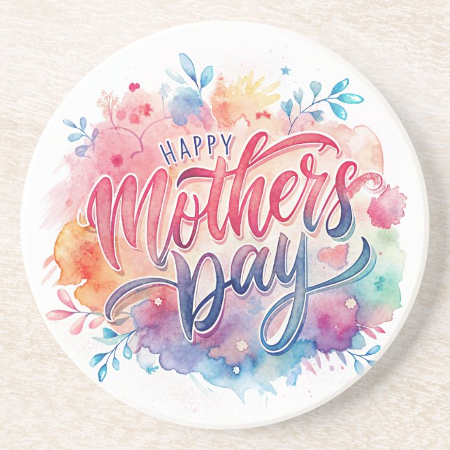 Posavasos La montaña rusa de arenisca del Día de la Madre (Frente)