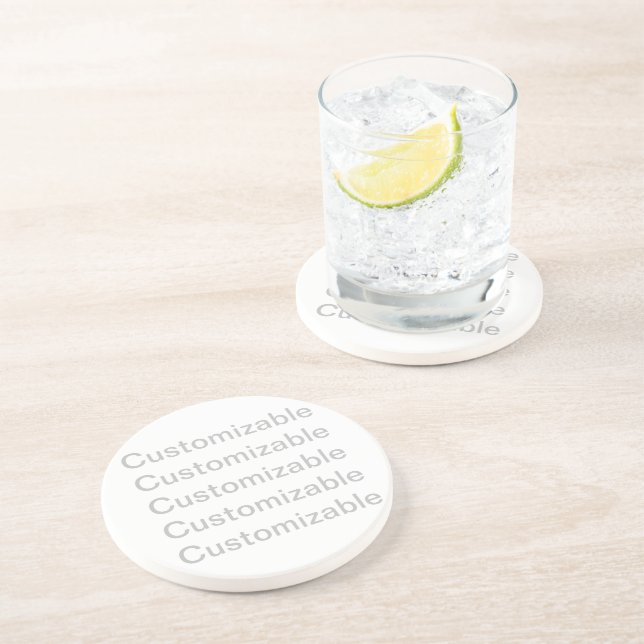 Posavasos La montaña rusa de arenisca del personalizable (Lado)