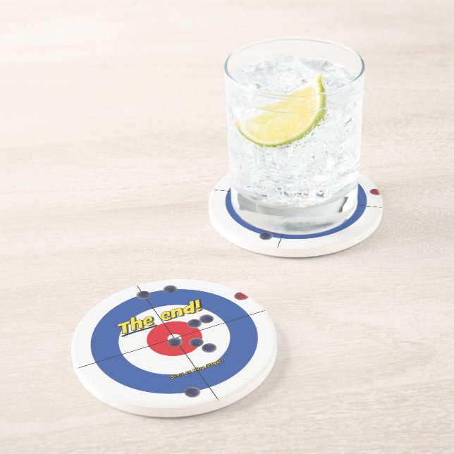 Posavasos La montaña rusa de arenisca final - (azul) (Lado)