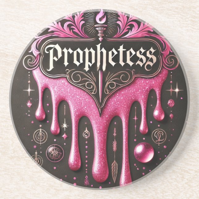 Posavasos La montaña rusa de arenisca redonda de la profetis (Frente)