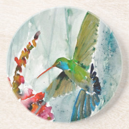 Posavasos La montaña rusa de arenisca redonda Hummingbird y 