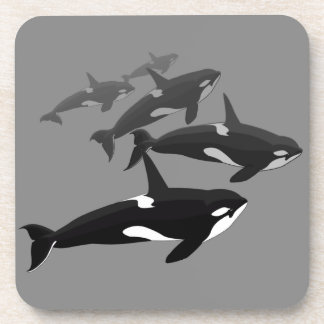 Posavasos La montaña rusa de arte de ballenas asesina de bal