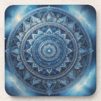 Posavasos La montaña rusa de arte de Mandala india - Vibrant