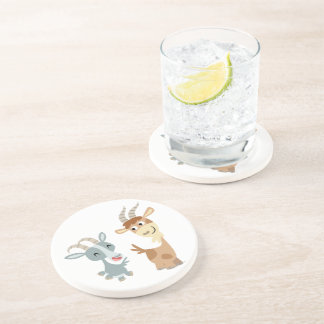 Posavasos La montaña rusa de dos Personalizados felices