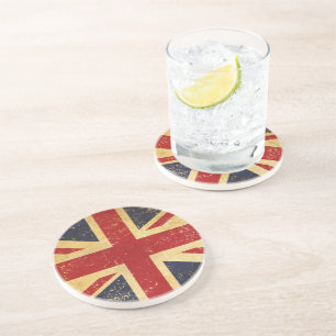 Posavasos La montaña rusa de la bandera británica Jack Flag 