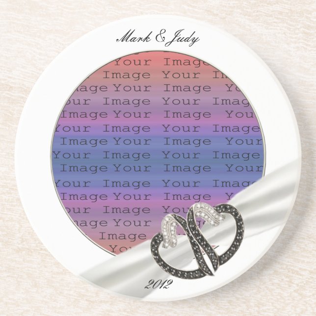 Posavasos La montaña rusa de los corazones de los diamantes  (Frente)