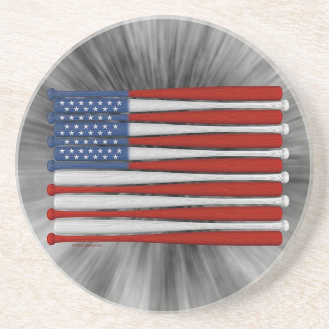 Posavasos La montaña rusa de los Estados Unidos de Béisbol (Frente)