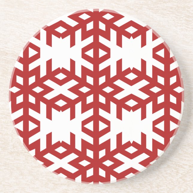 Posavasos La montaña rusa de los Navidades de copos de nieve (Frente)