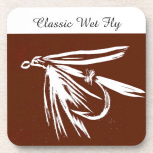 Posavasos La montaña rusa de truchas "Classic Wet Fly - Brow