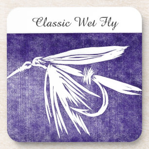 Posavasos La montaña rusa de truchas "Classic Wet Fly - Purp