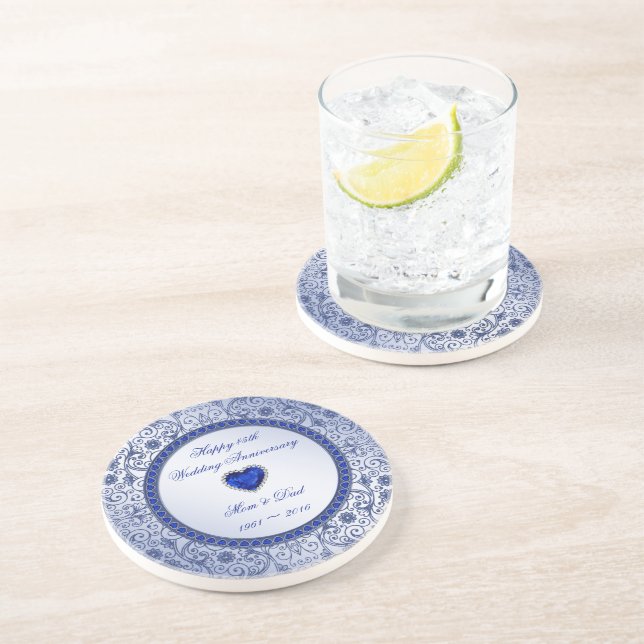 Posavasos La montaña rusa del 45 aniversario de Sapphire Bod (Lado)