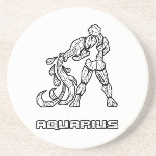 Posavasos La montaña rusa del Rótulo Aquarius Zodiac