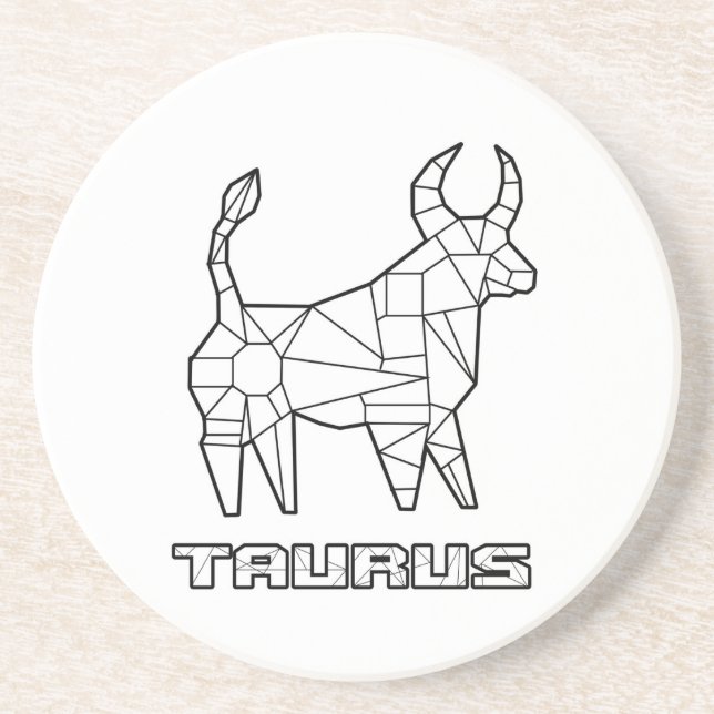 Posavasos La montaña rusa del Rótulo Taurus Zodiac (Frente)
