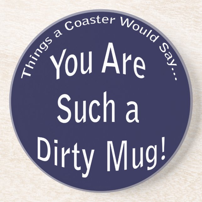 Posavasos La montaña rusa oscura de mug sucio (Frente)