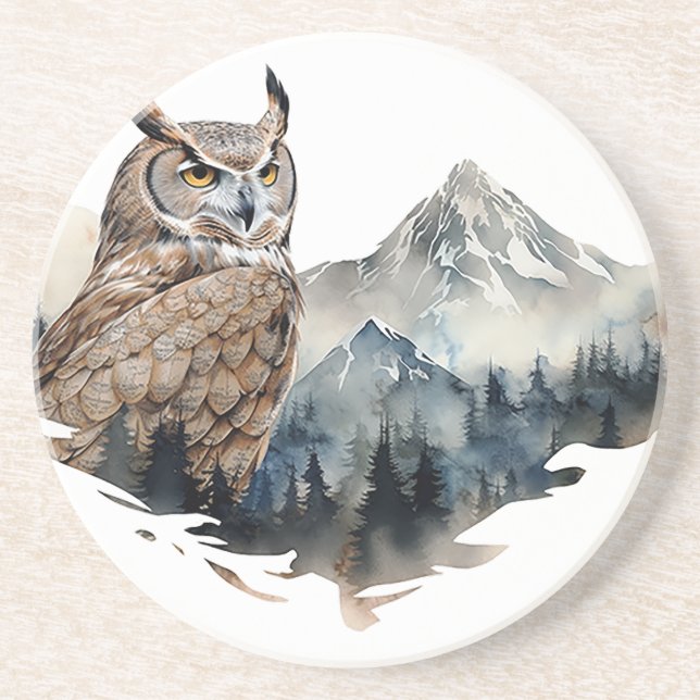 Posavasos La montaña rusa Owl Sandstone (Frente)