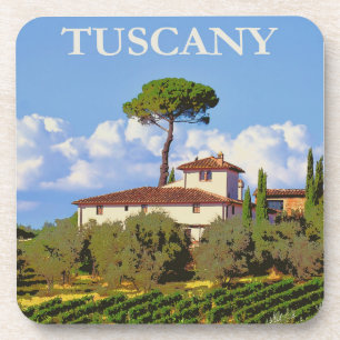 Posavasos La montaña rusa Poster de la Toscana