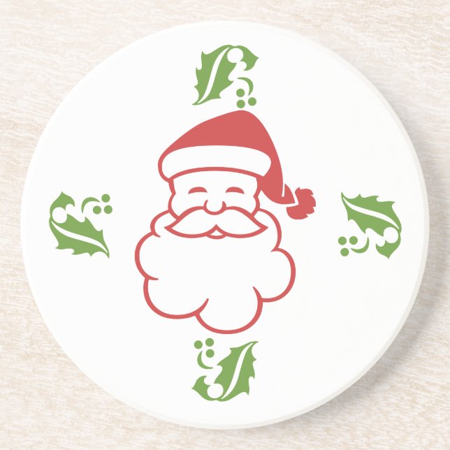 Posavasos La montaña rusa - Santa y Holly (Frente)